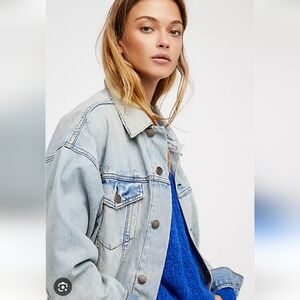 Free People Denim Trucker Jacket